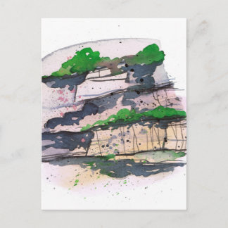 Watercolor Painting Postcard