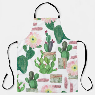 Watercolor painting seamless pattern. Watercolour  Apron
