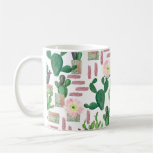 Watercolor painting seamless pattern. Watercolour Coffee Mug