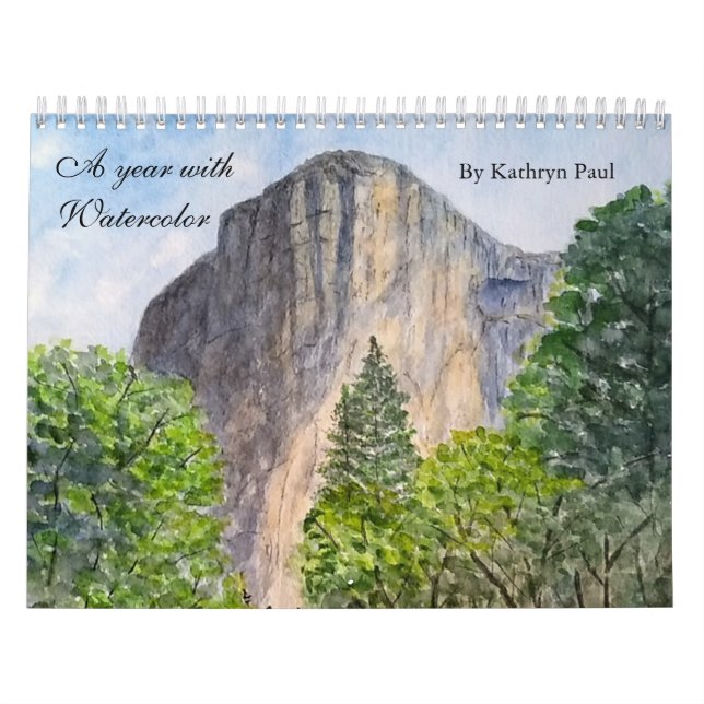 Watercolor paintings wall calendar (Cover)