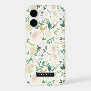 Watercolor Pale Peonies Custom iPhone 8 Plus Case