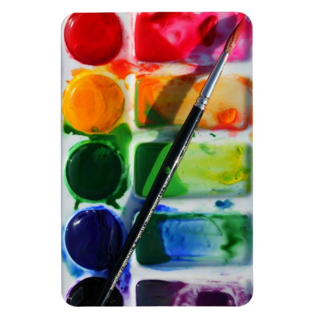 Watercolor Palette Magnet (Vertical)