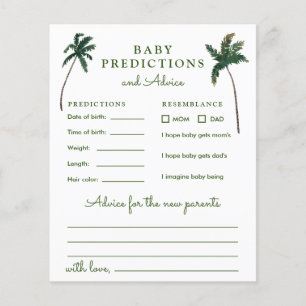 Watercolor Palm Baby Predictions & Advice 