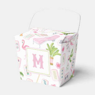 Watercolor Palm Beach Mahjong Favour Box