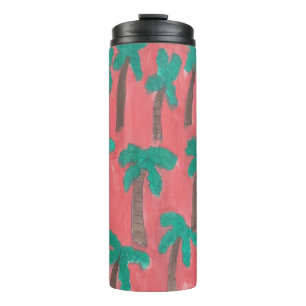 Watercolor Palm Tree Tumbler