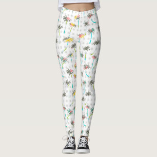 Watercolor Palm Trees 2 Leggings