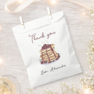 Watercolor Pancakes Birthday Thank you Favour Bag