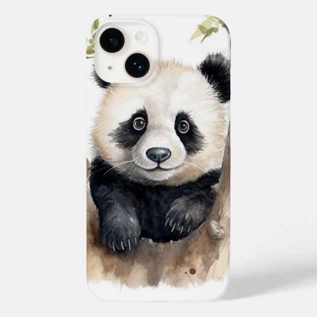 Watercolor Panda Bear  Case-Mate iPhone Case (Back)
