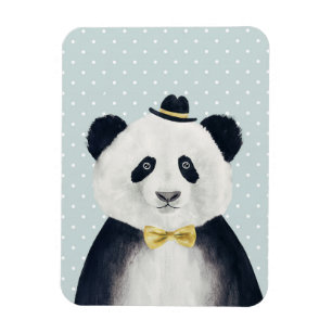 Watercolor Panda Bear Magnet