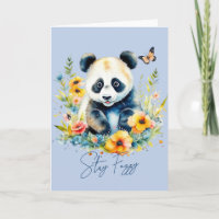 Watercolor Panda, stay fuzzy