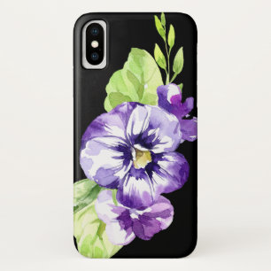Watercolor Pansies Cell Phone Case