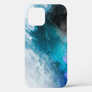 Watercolor paper background. Abstract Painted Illu iPhone 12 Case