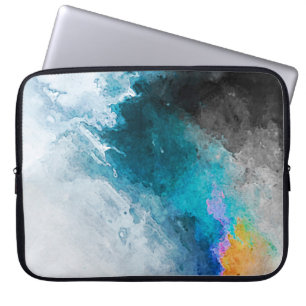 Watercolor paper background. Abstract Painted Illu Laptop Sleeve