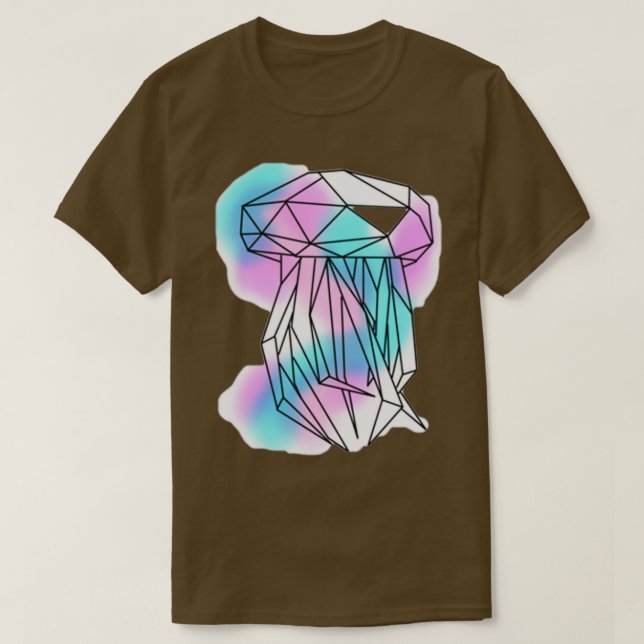 Watercolor Paper Jellyfish T-Shirt (Design Front)