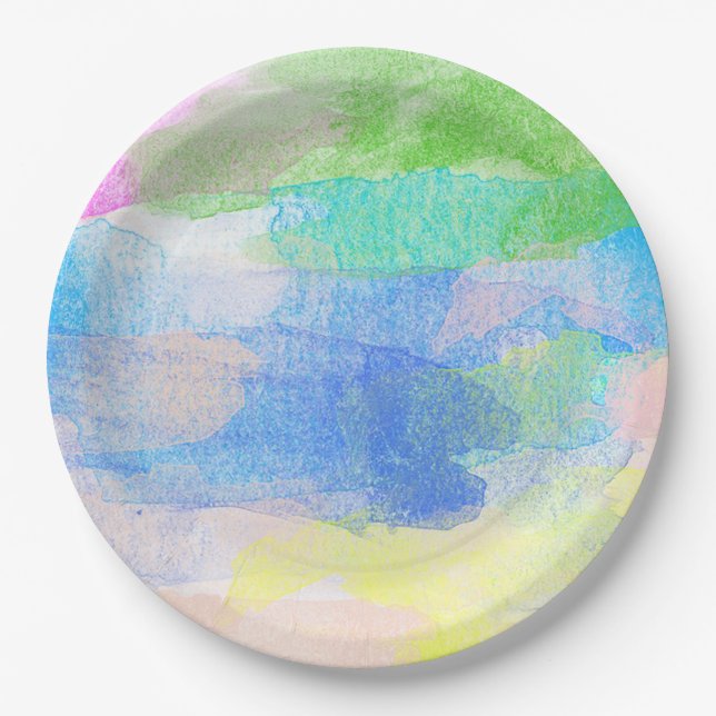 Watercolor Paper Plate (Front)