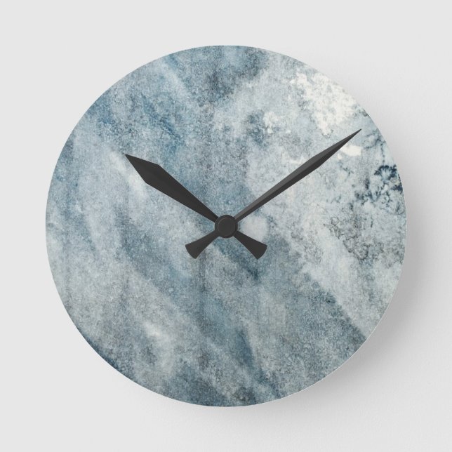 Watercolor paper. round clock (Front)