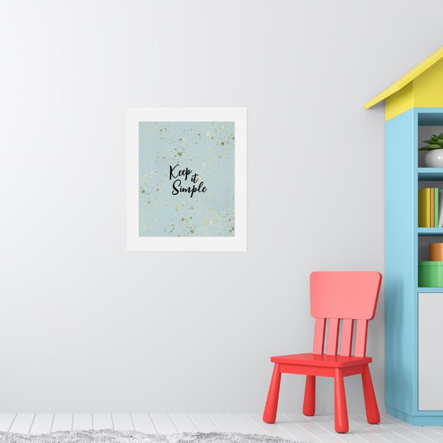 Watercolor Paper Texture Background Poster (Nursery 1)