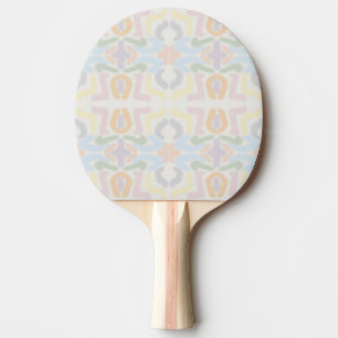 Watercolor Pastel Brushstrokes On Cloud White Ping Pong Paddle