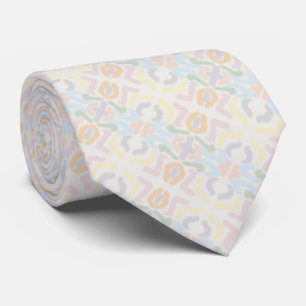 Watercolor Pastel Brushstrokes On Cloud White Tie