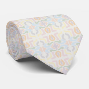 Watercolor Pastel Brushstrokes On Cloud White Tie