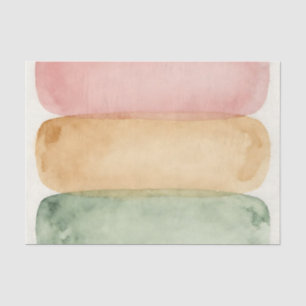 Watercolor Pastel Color Block Layers Tissue Paper