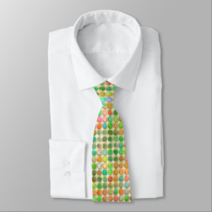 Watercolor Pastel Dots Tie