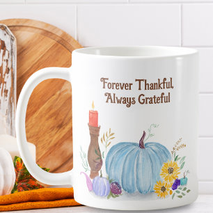 Watercolor Pastel Pumpkin, Autumn Friendsgiving Coffee Mug
