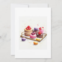 watercolor pastrys