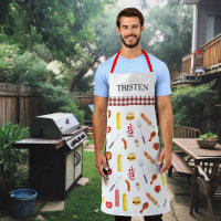 Watercolor Pattern BBQ Grill Grilling Smoker