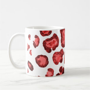 Watercolor pattern illustration leopard skin. Fash Coffee Mug