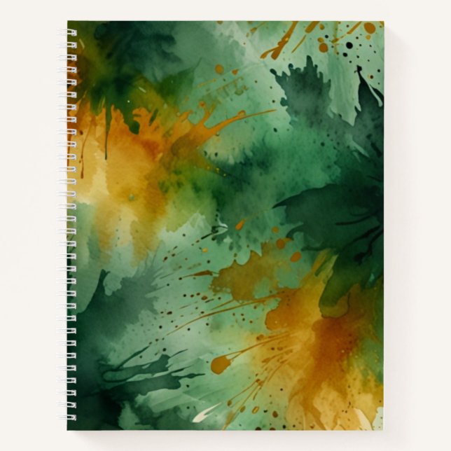 WATERCOLOR PATTERN Notebook (Front)