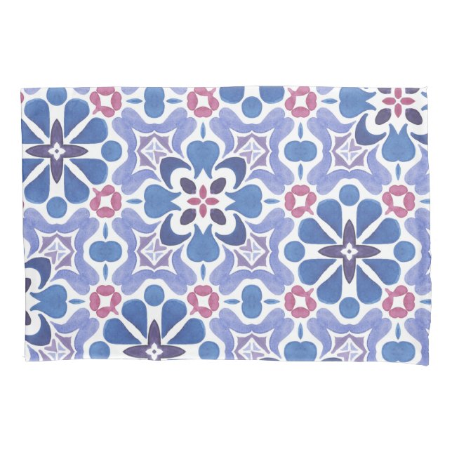 Watercolor Pattern  Pillowcase (Front)