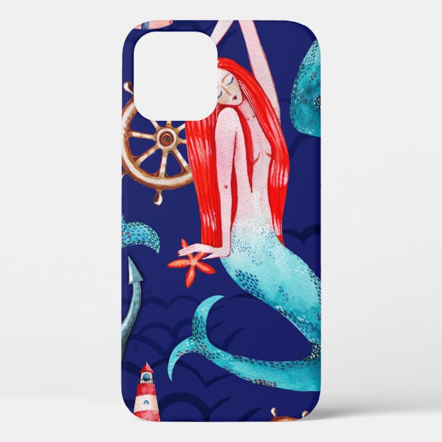 Watercolor pattern sea Case-Mate iPhone case (Back)
