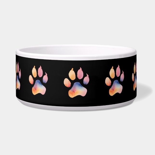 Watercolor Paw Print Background (Front)