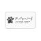 Watercolor Paw Print Return Address