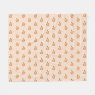 Watercolor Peach Baby Blanket