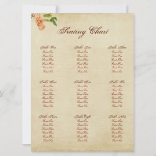 Watercolor Peach Carnation Corners Invitation
