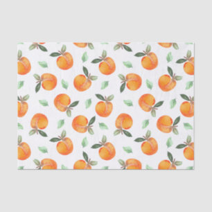Watercolor Peach Fruit Tissue Paper