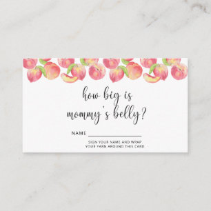 Watercolor peach how big is mummy's belly enclosure card