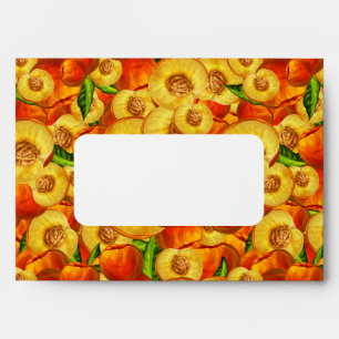 Watercolor Peaches Envelope