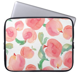 Watercolor Peaches Laptop Sleeve
