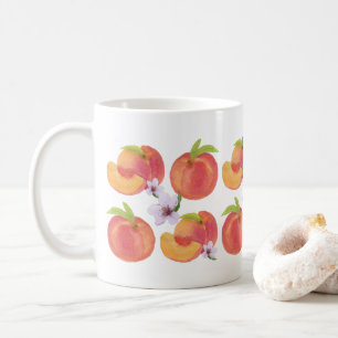 Watercolor Peaches Mug