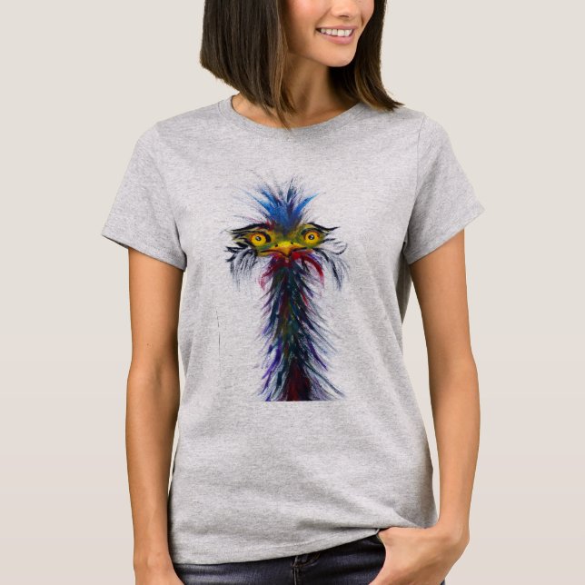 WaterColor Peacock T-Shirt (Front)