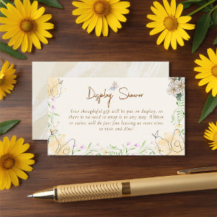 Watercolor Pear Garden Display Shower Enclosure Card