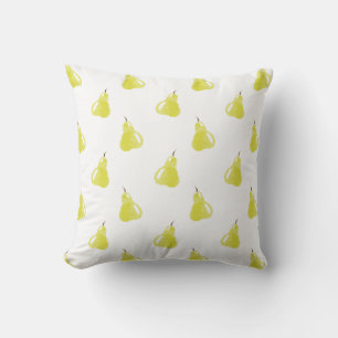 Watercolor Pear Pattern Cushion