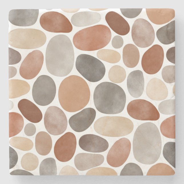 Watercolor Pebbles 230921 Stone Coaster (Front)