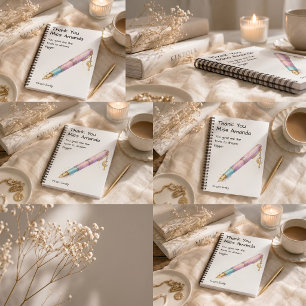 Watercolor Pen Modern School Teacher Appreciation Notebook