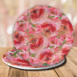 Watercolor Peonies Floral Bridal Shower Paper Plate<br><div class="desc">Elegant watercolor pink peonies and greenery,  these paper plates are beautiful for spring or summer wedding bridal shower or any occasion. MATCHING items in our collection.</div>