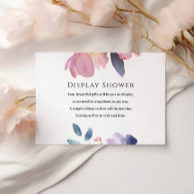 Watercolor Peony Display Shower Card