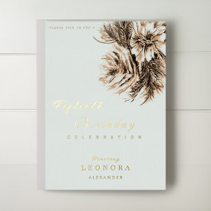 Watercolor Peony Flowers ANY Birthday Party